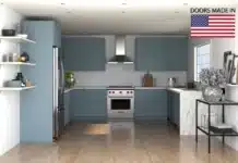 Why Shopping Kitchen Cabinets Online Is The Best Decision best online cabinets super matte cyan european flat panel preassembled cabinets