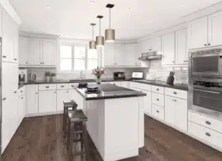 White Kitchen Cabinets Are Available In Different Shades aspen white shaker rta kitchen cabinets