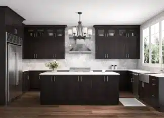 Get Espresso Shaker Kitchen Cabinets For Substantial Savings midnight java shaker espresso kitchen cabinets