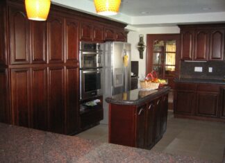 Create Beautiful Kitchen With Walnut Or Oak Kitchen Cabinets