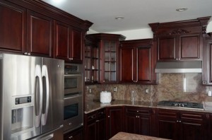 dark cherry rta kitchen cabinets