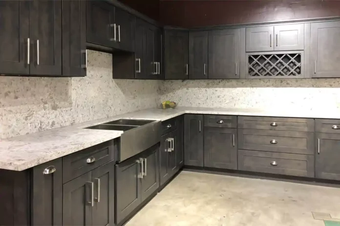 ashton grey shaker rta kitchen cabinets