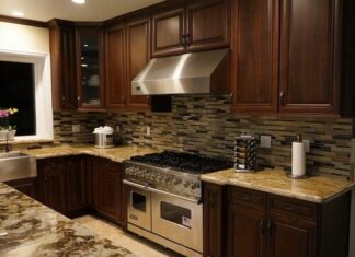 Flexible Color Choices With Walnut Shaker Kitchen Cabinets american walnut sample kitchen