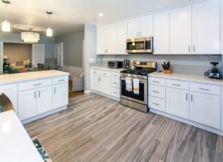 white shaker cabinets improve home value