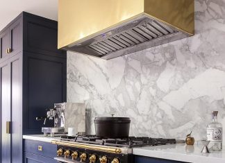 6 Most Popular Designs Using Kitchen Hoods polished brass dome kitchen vent hood