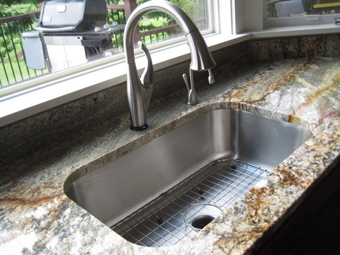 kitchen with nothing over sink