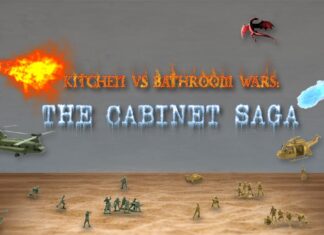 Kitchen vs Bathroom Wars: The Cabinet Saga kitchen-vs-bathroom-wars-the-cabinet-saga (1)