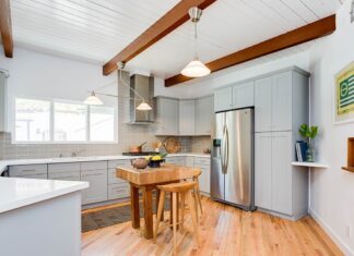 What Is The Perfect Fit In Kitchen Cabinets grey-shaker-kitchen-cabinets-rta-do-it-yourself-successful-kitchen-remodel