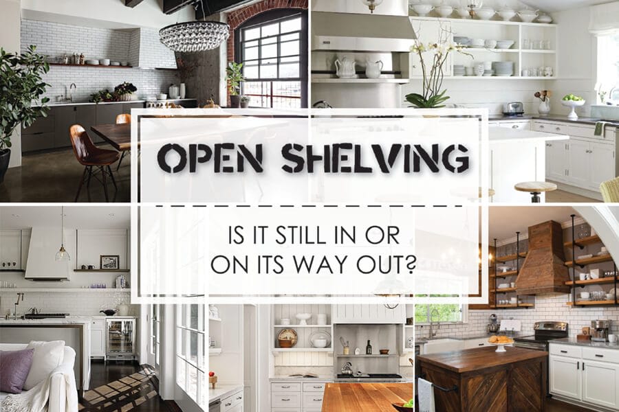 Upper Kitchen Cabinets Beat Open Shelving, Open Shelving Vs Upper Cabinets