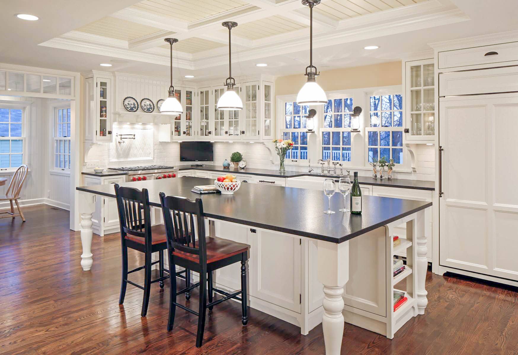 kitchen design white cabinet coloured backsplash