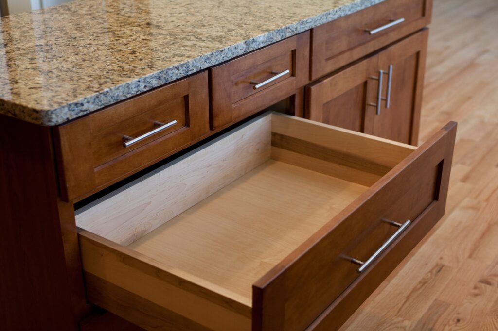 cabinets as organization and storage solution