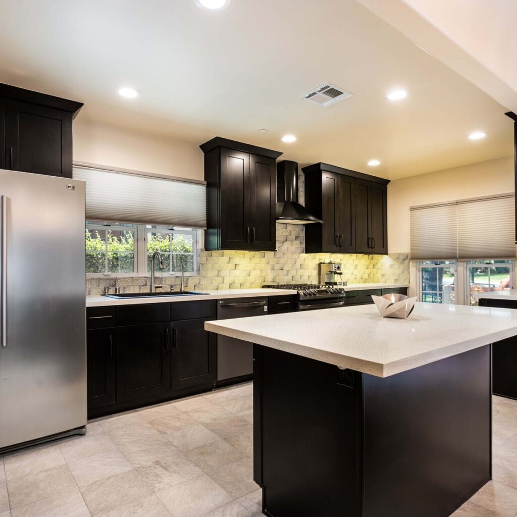 shaker kitchen popular colors - black shaker cabinets