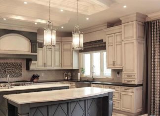5 Best Antique White Kitchen Ideas for 2025 grey and white antique kitchen design