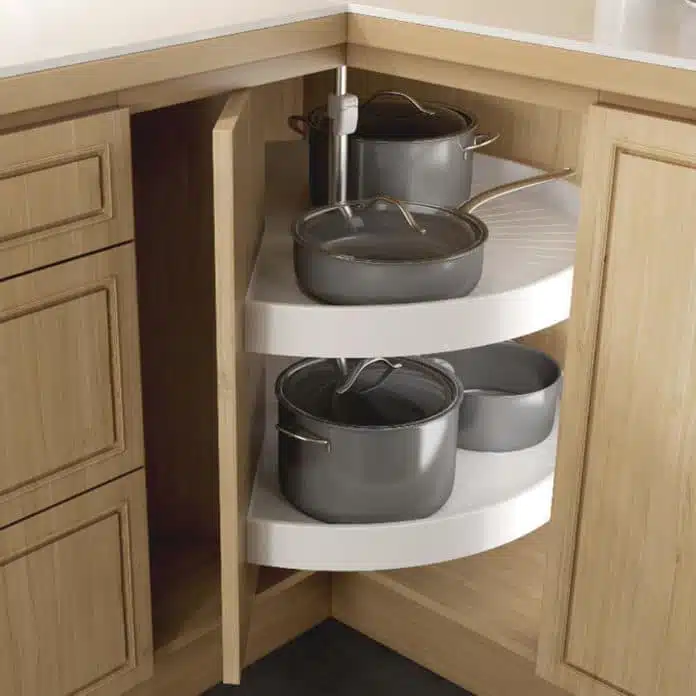 lazy susan for blind corner kitchen organization