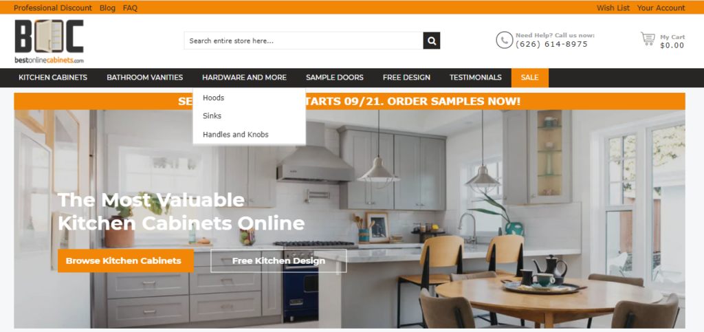 kitchen cabinets online