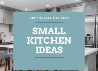 Clever Small Kitchen Ideas Using Grey Shaker Cabinets