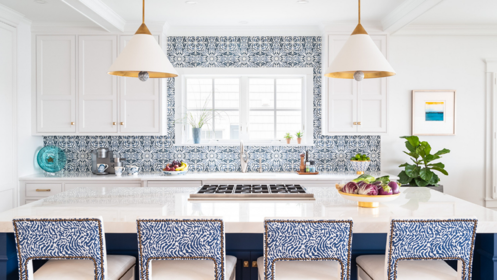 modern look with white shaker cabinets