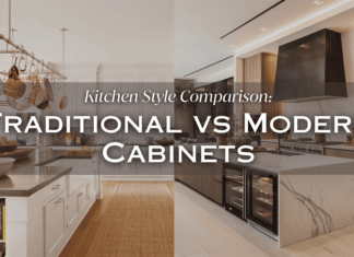 kitchen style comparison traditional vs modern cabinets