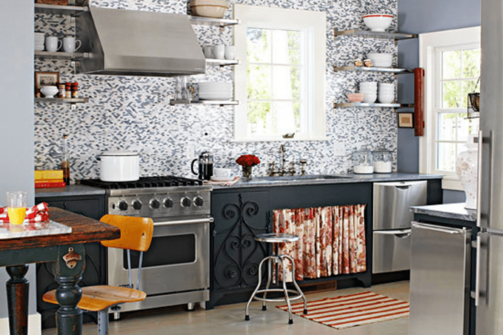 eclectic style kitchen appliances