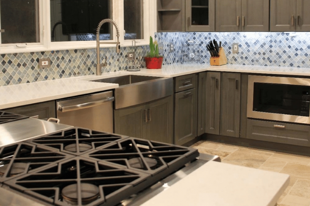 eclectic kitchen style sink