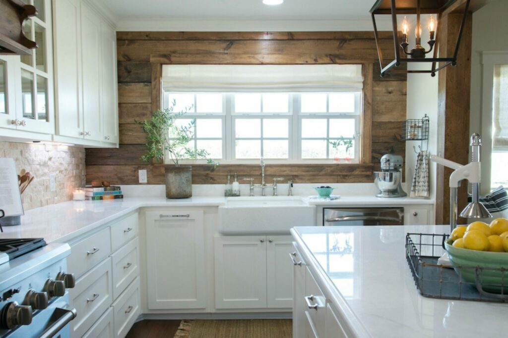 farmhouse style kitchen color palette