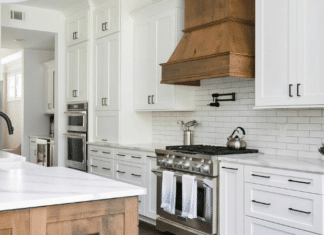 How To Refresh Farmhouse Kitchen With White Shaker Cabinets farmhouse kitchen with white shaker cabinets