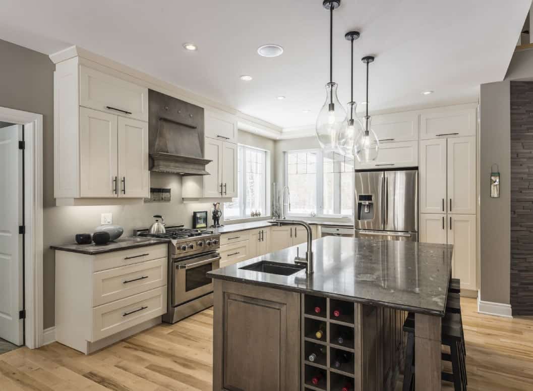 transitional kitchen flooring design