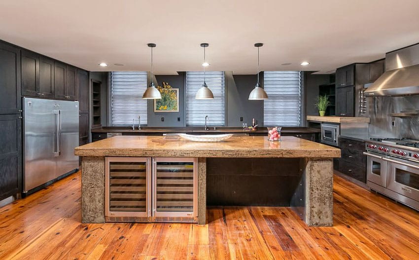 transitional style kitchen island