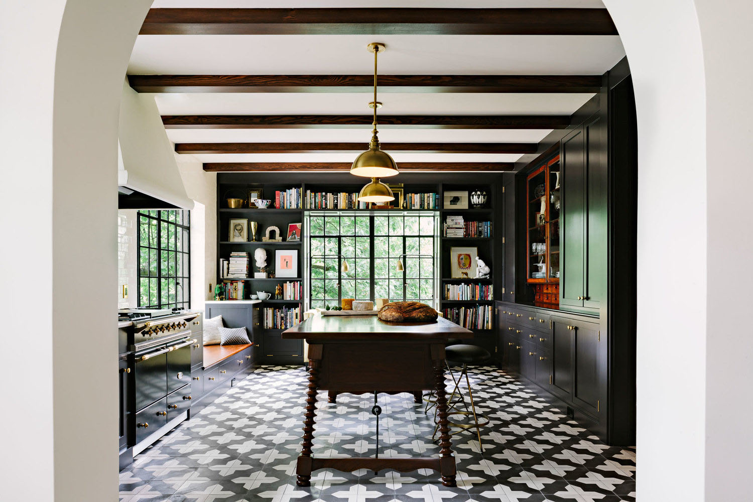 mediterranean style kitchen ceiling