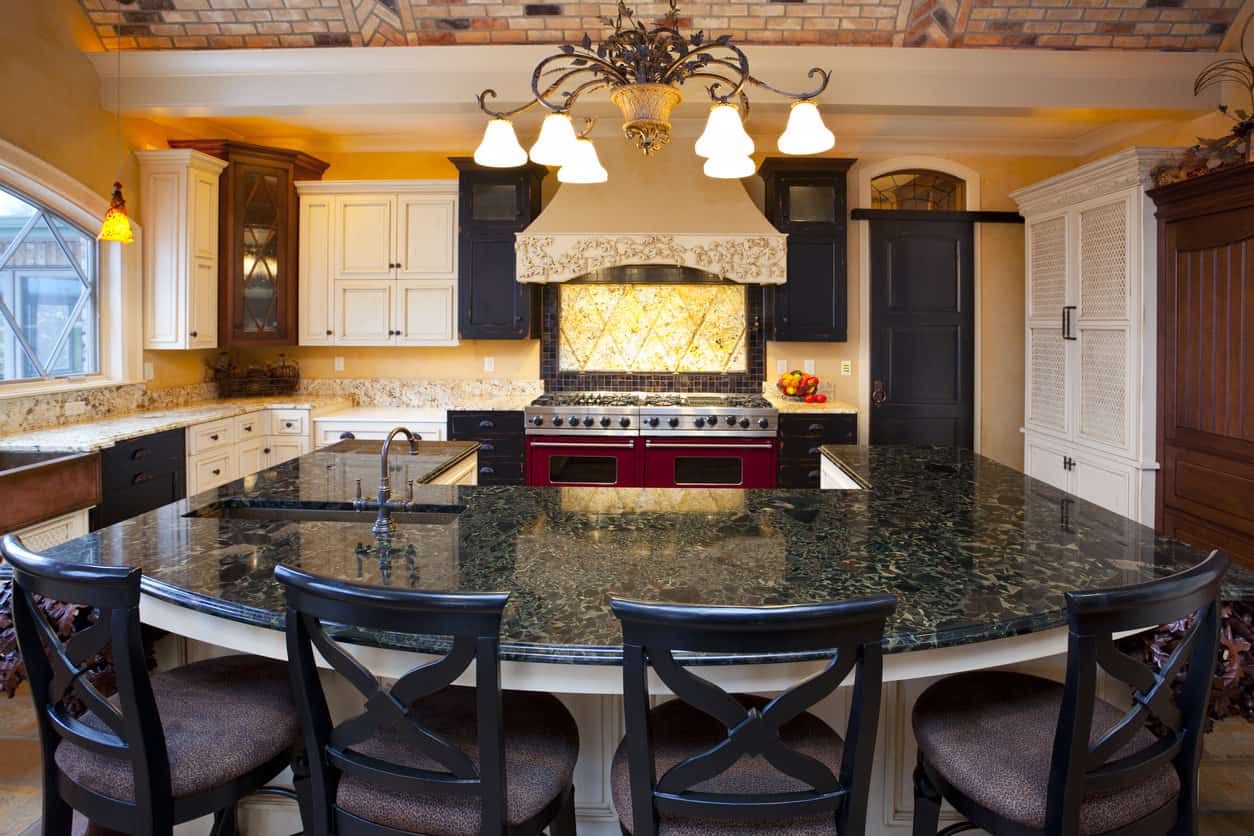 mediterranean style kitchen countertops