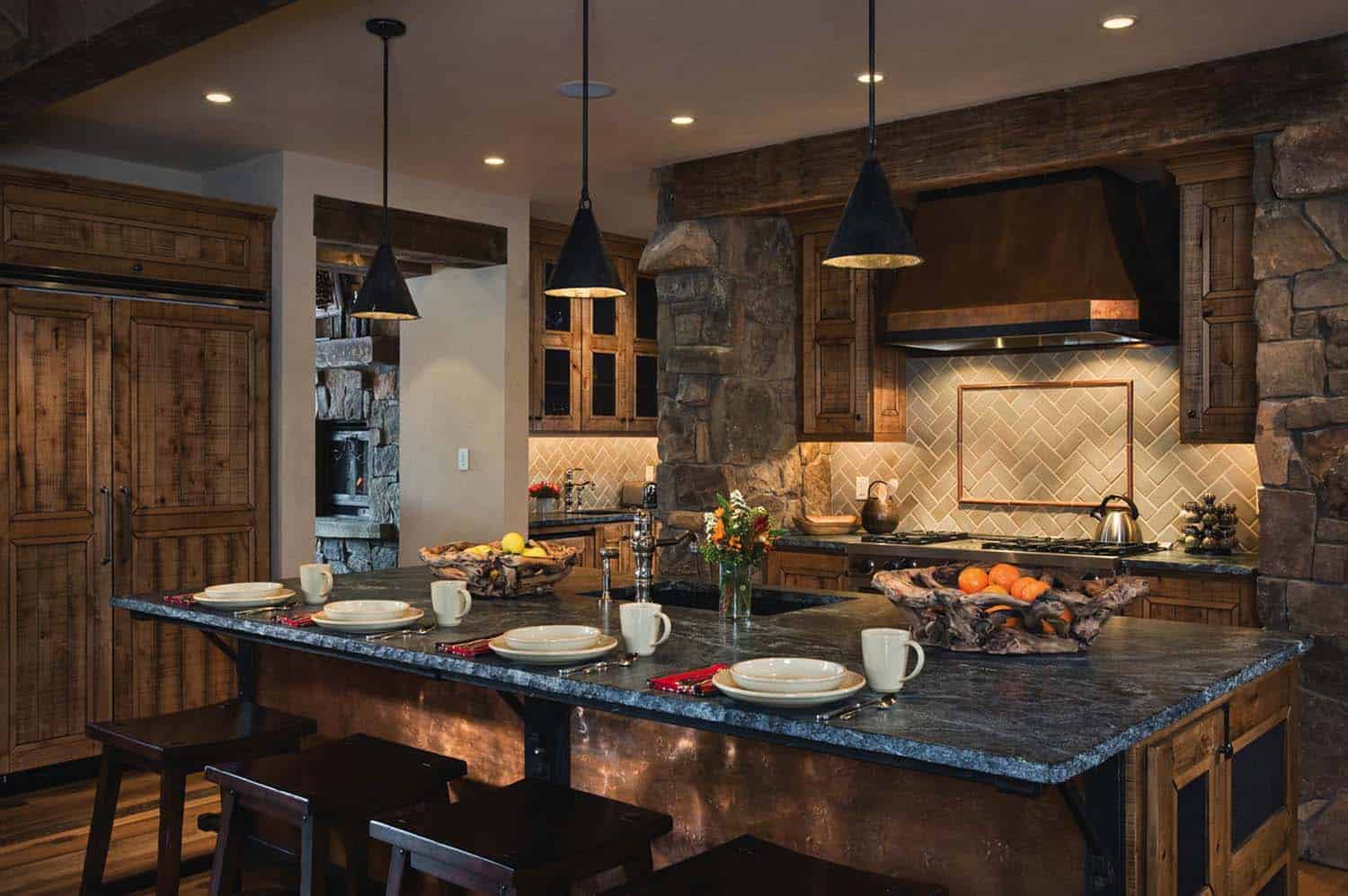 rustic kitchen countertops