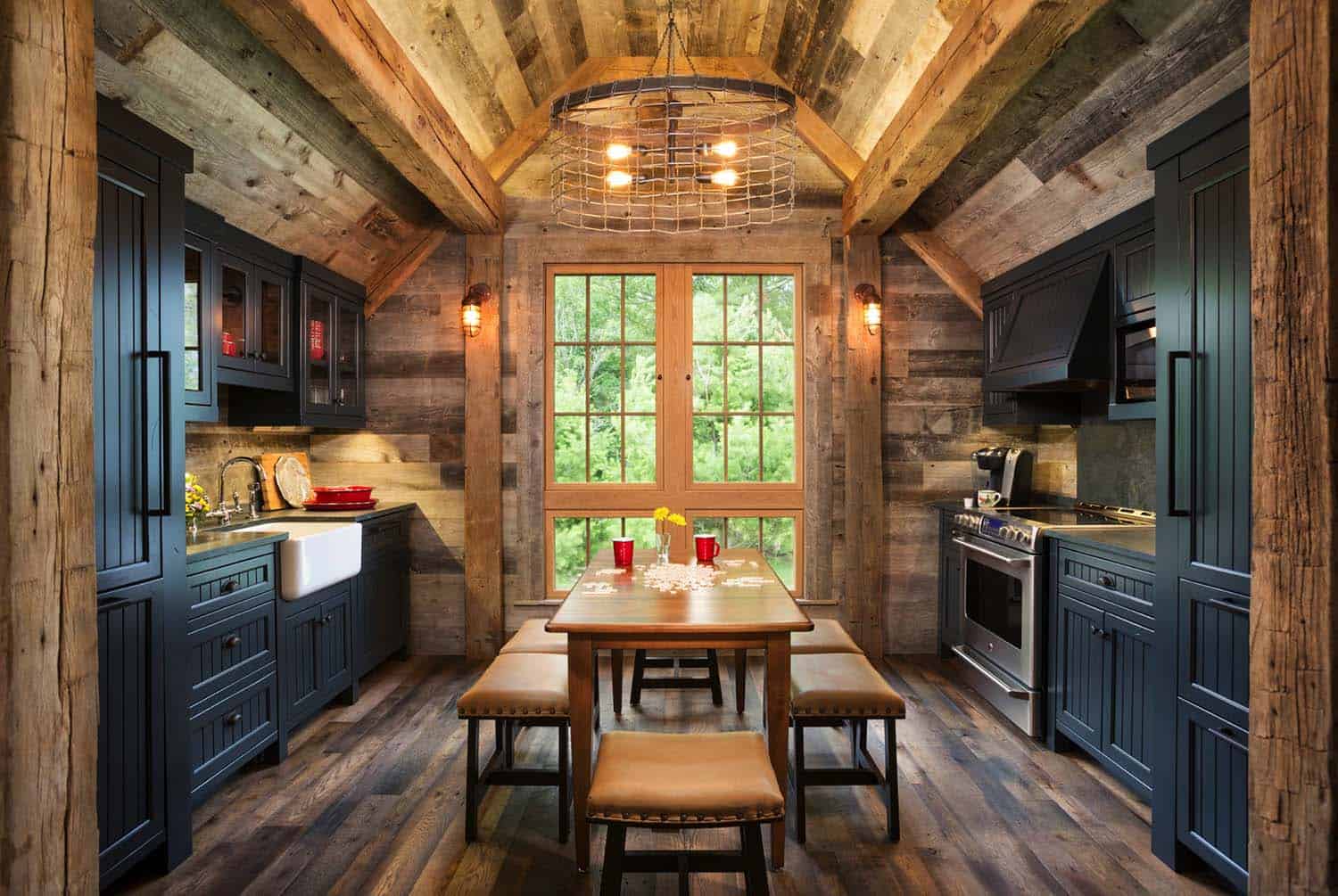 rustic kitchen lighting