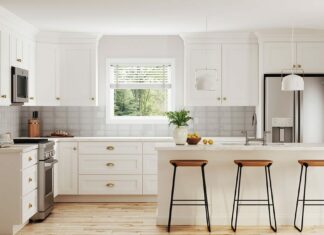 How to Style Your Colored Shaker Cabinets in Your Kitchen colored shaker cabinets