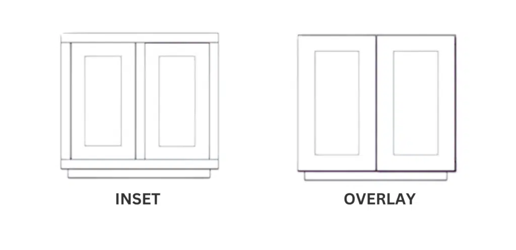 the difference between inset and overlay cabinets