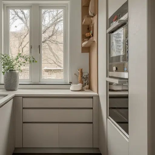 Small niche kitchens for efficient storage solutions