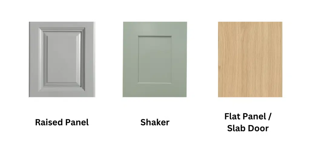 Shaker vs Raised Panel vs Flat Panel