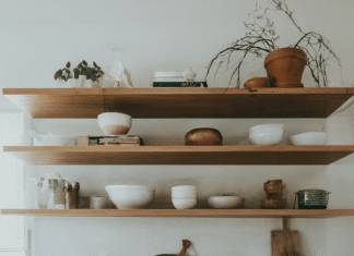 16 Modern Farmhouse Kitchen Ideas For Your Inspiration Open-shelf designs in kitchen