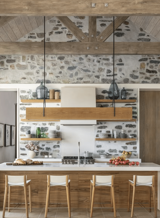 floating shelves for modern kitchen