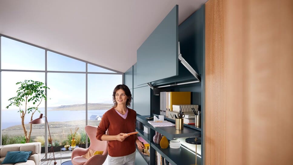 blum smart storage solution for modern cabinetry