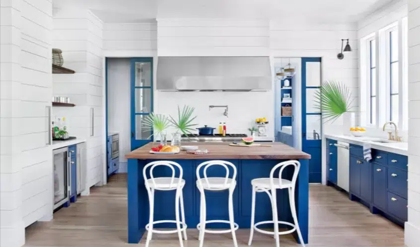 blue and white done right by christopher shane