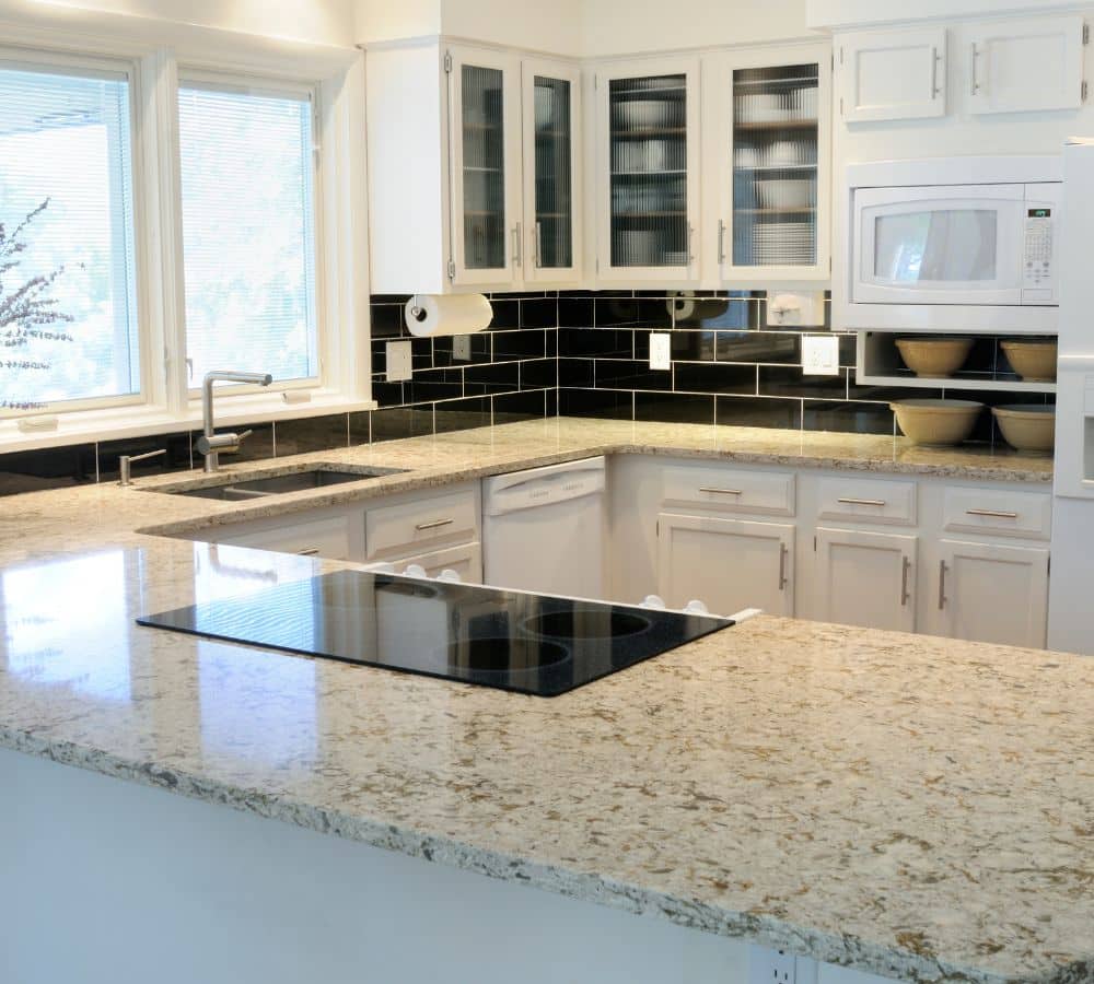 granite slab kitchen countertop