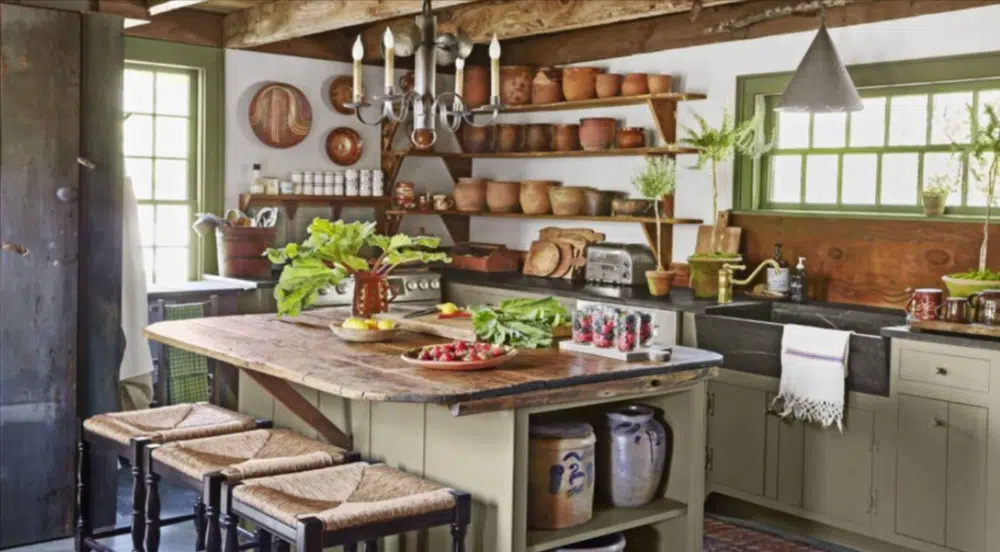 pottery fanatic farmhouse kitchen design