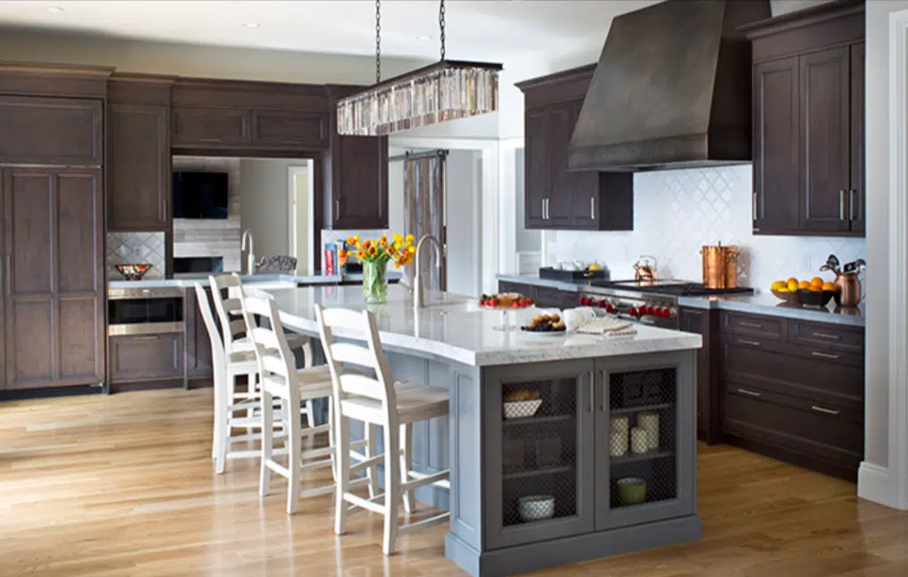 transitional kitchen styling