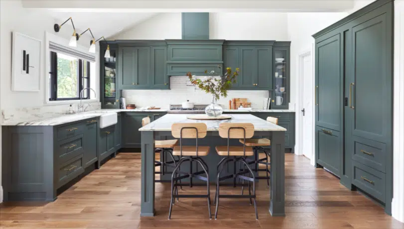 hidden fridge kitchen design