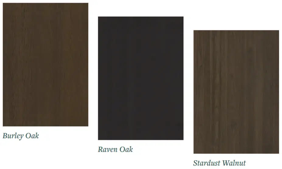 shinnoki wood veneer panels - luscious blacks collection