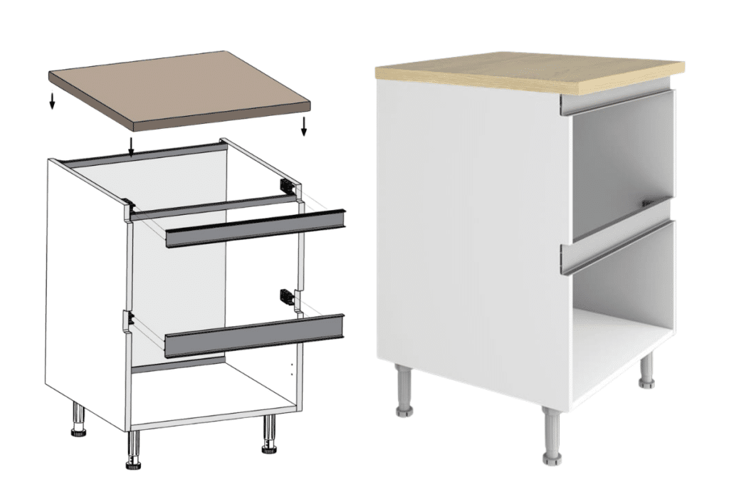 gola profile handleless system for cabinets