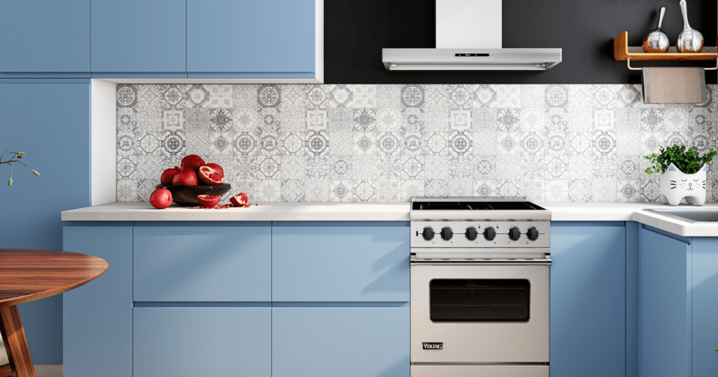 luxury kitchen with j profile cabinet doors