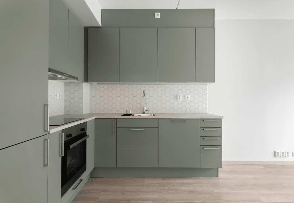 modern kitchen design with european style cabinets