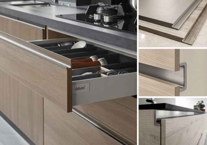 handleless kitchen cabinets door mechanism