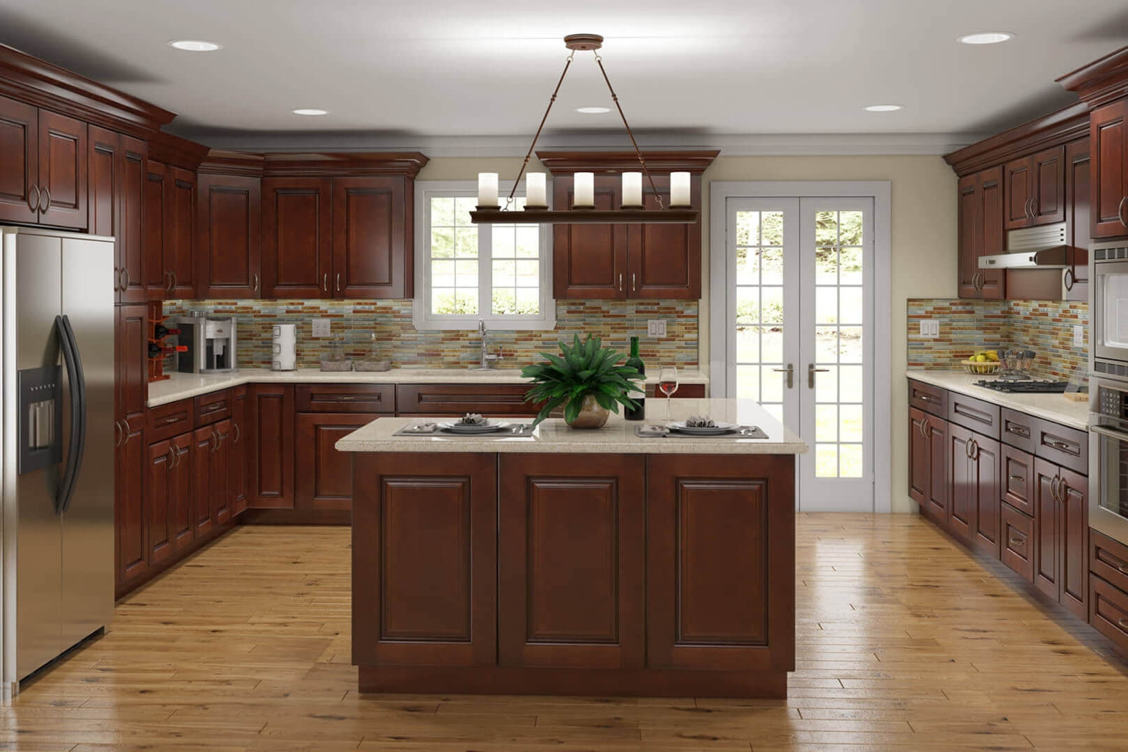 Berlin Dark Cherry Cabinets Best Selling Discounted Get A